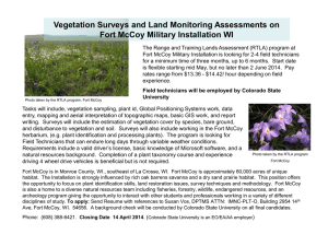 Vegetation Surveys and Land Monitoring Assessments on