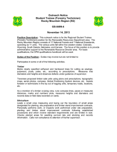 Outreach Notice Student Trainee (Forestry Technician) Rocky Mountain Region (R2)