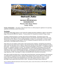 Outreach Notice for Pleasant Valley Ranger District Young, Arizona