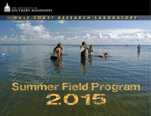 2015 Summer Field Program