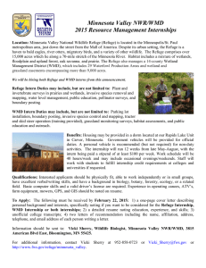Minnesota Valley NWR/WMD 2015 Resource Management Internships