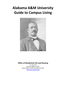 Alabama A&amp;M University Guide to Campus Living