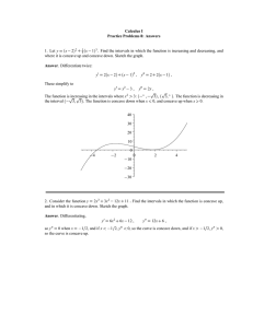 Calculus I Practice Problems 8: Answers y 2