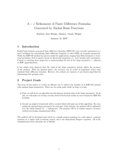 h − ε Refinement of Finite Difference Formulas 1 Introduction