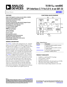 16-Bit V nano AD5061