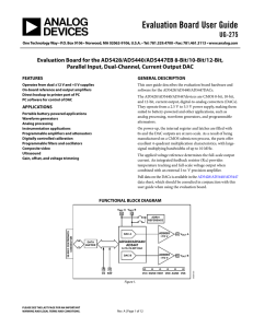 Evaluation Board User Guide UG-275