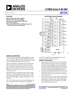 LC MOS Octal 8-Bit DAC AD7228 Data Sheet