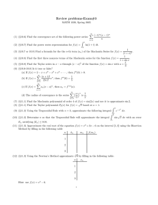 Review problems-Exam#3