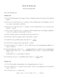 Facts for Exam #3