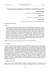 Review of the Causes of Students' Lack of Reception of... Mediterranean Journal of Social Sciences Seyed Reza Balaghat MCSER Publishing, Rome-Italy