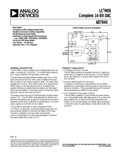 a LC MOS Complete 14-Bit DAC