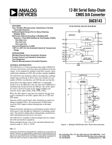 a 12-Bit Serial Daisy-Chain CMOS D/A Converter DAC8143