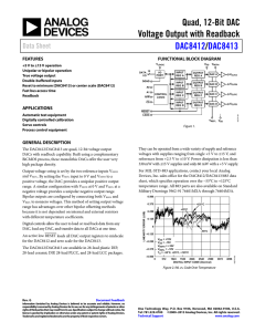 Quad, 12-Bit DAC Voltage Output with Readback /