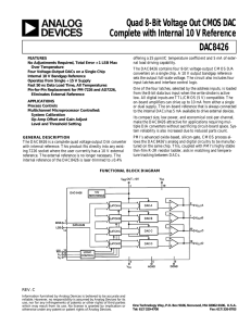 a Quad 8-Bit Voltage Out CMOS DAC DAC8426
