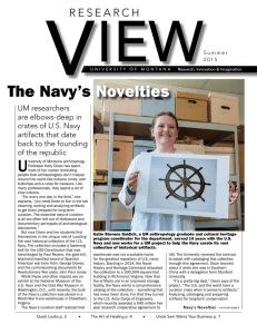 V iEW The Navy’s Novelties
