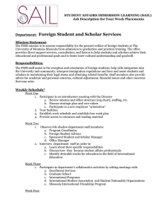 Foreign Student and Scholar Services