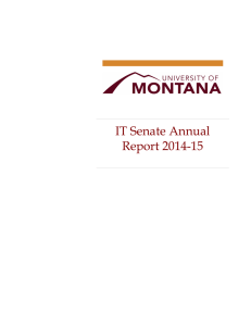 IT Senate Annual Report 2014-15