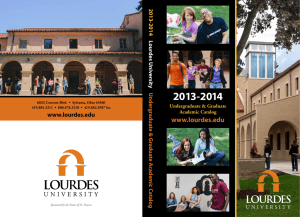 2013-2014 www.lourdes.edu L our