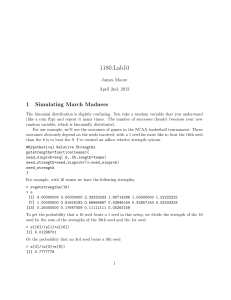 1180:Lab10 1 Simulating March Madness James Moore