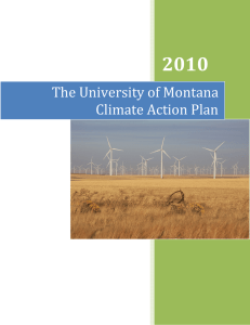 2010 The University of Montana Climate Action Plan