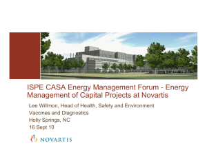 ISPE CASA Energy Management Forum - Energy