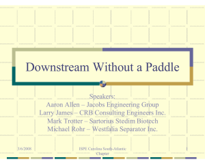 Downstream Without a Paddle