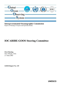 IOCARIBE-GOOS Steering Committee Intergovernmental Oceanographic Commission UNESCO