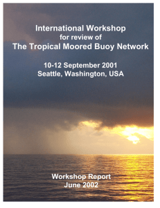 International Workshop The Tropical Moored Buoy Network for review of 10-12 September 2001