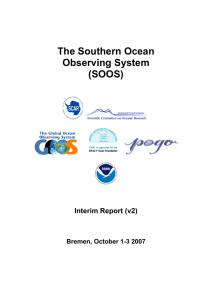 The Southern Ocean Observing System (SOOS) Interim Report (v2)