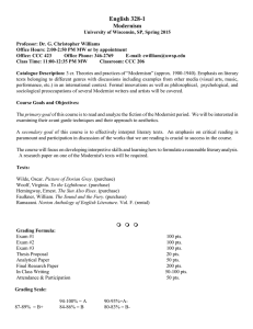 English 328-1  Modernism