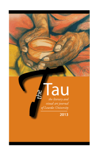 Tau the 2013 the literary and