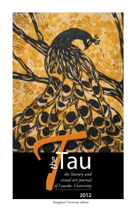 Tau the 2012 the literary and