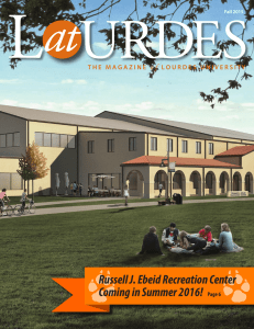 Russell J. Ebeid Recreation Center Coming in Summer 2016! o f