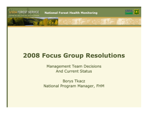 2008 Focus Group Resolutions