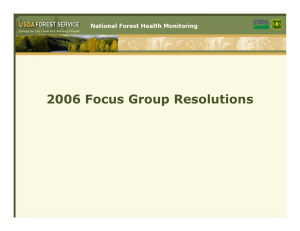 2006 Focus Group Resolutions