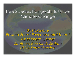Tree Species Range Shifts Under Climate Change