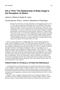Fat or Thin? The Relationship of Body Image to