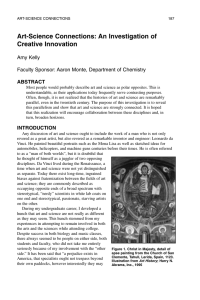 Art-Science Connections: An Investigation of Creative Innovation Amy Kelly