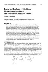 Design and Synthesis of Substituted Dihydrofuranochromans as New Serotonergic Molecular Probes