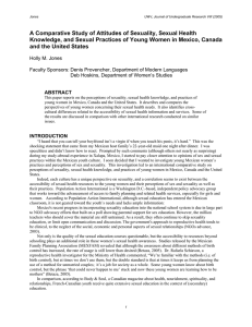 A Comparative Study of Attitudes of Sexuality, Sexual Health