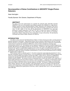 Decomposition of Noise Contributions in QDOGFET Single-Photon Detectors  ABSTRACT