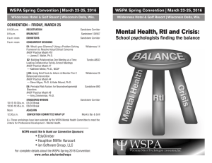 WSPA Spring Convention | March 23-25, 2016