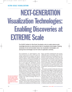 NEXT-GENERATION EXTREME Scale Visualization Technologies: Enabling Discoveries at
