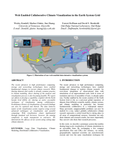 Web Enabled Collaborative Climate Visualization in the Earth System Grid