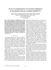 Active Compensation of Current Unbalance in Paralleled Silicon Carbide MOSFETs