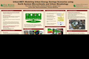 Urban-MET: Modeling Urban Energy Savings Scenarios using