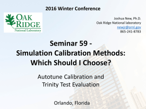 Seminar 59 - Simulation Calibration Methods: Which Should I Choose? Autotune Calibration and