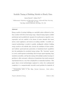 Scalable Tuning of Building Models to Hourly Data Aaron Garrett