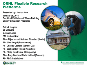 ORNL Flexible Research Platforms