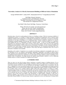 3561 Uncertainty Analysis of a Heavily Instrumented Building at Different Scales...